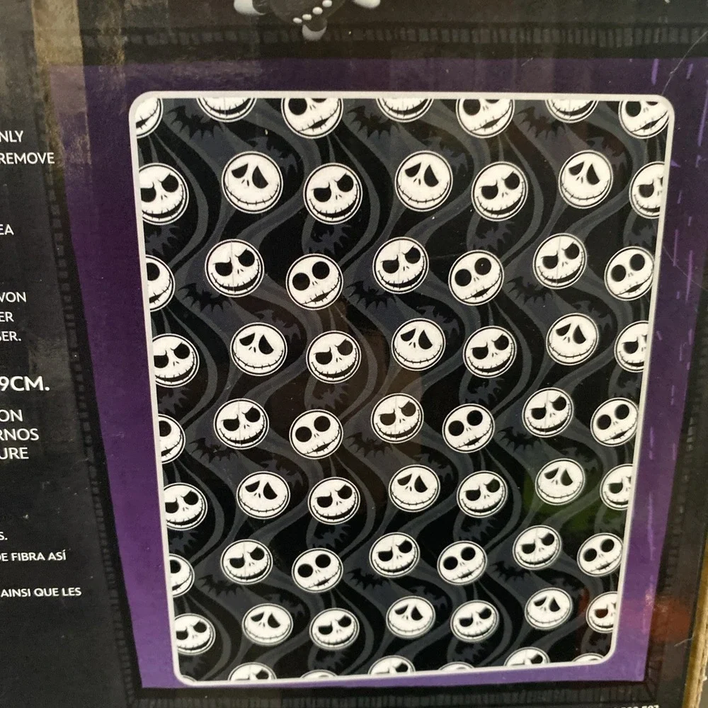 Nightmare Before Christmas Jack Skellington Character Pillow & Throw Blanket Set